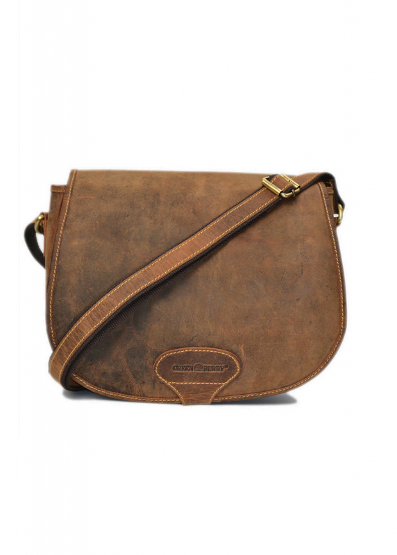 Vintage-Leder Jagdtasche, braun